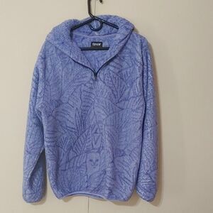 RipNDip Quarter Zip Hoodie Purple Fleece Unisex Pullover Size L